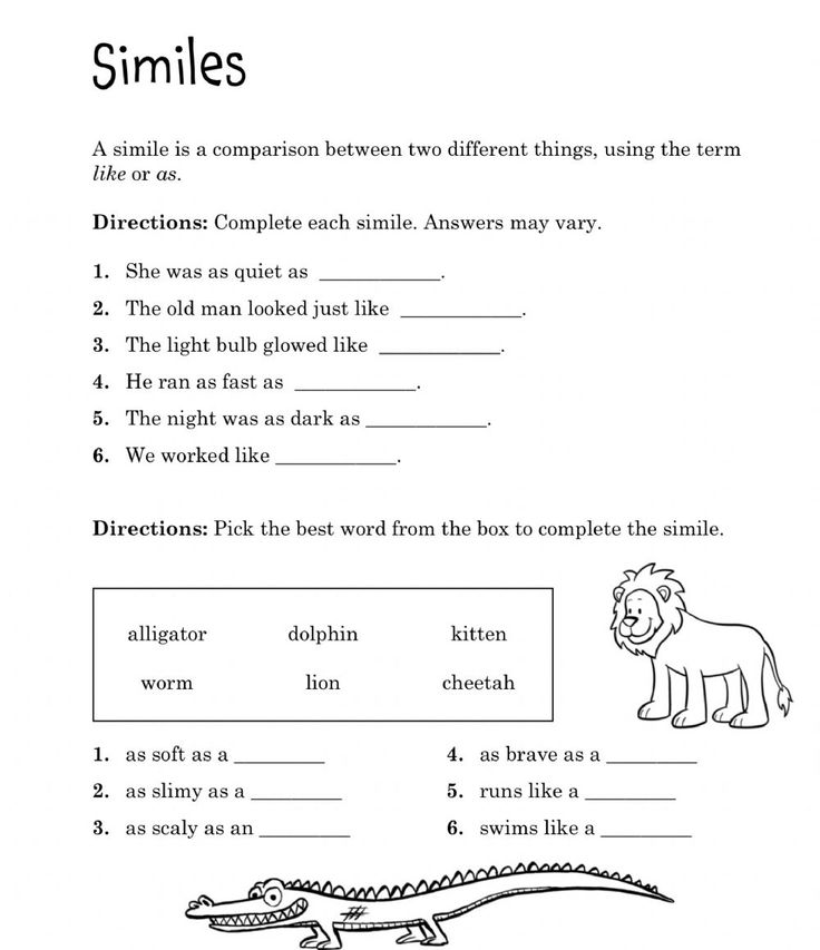 an animal worksheet for children to learn how to read and understand the animals