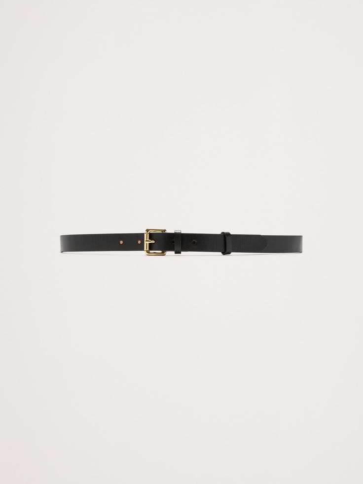 Grounded in timeless luxury, this beautiful leather belt is sturdy and luxurious with a roller buckle to make it easier for the wearer.  Designed to be worn at the hips.  Designed to be worn at the hips.  Width: XXS: 27-31" XS: 29-33" S: 31-35" M: 33-37" L: 36-40" XL: 40-44" XXL: 44-48" Timeless Luxury, Belt Black, Black Belt, Leather Belt, Women's Accessories, Banana Republic, Buckle, Man Shop, Wardrobe