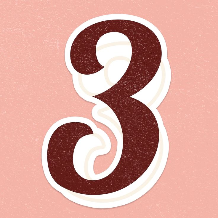 the number eight is made up of red and white paper on a light pink background