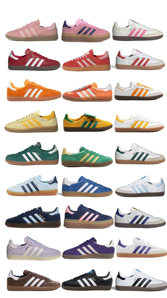 this has so many shoes in it that it honestly scares me 😭😭 sambas gazelles #adidas aesthetic colors rainbow new balance Nike dunks ASICS Reebok Colorful Shoes Outfit, Gazelles Adidas, Adidas Aesthetic, White Nike Socks, Samba Shoes, Many Shoes, Trendy Shoes Sneakers, Fashion Shoes Boots