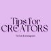 tipsforcreators