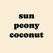 sunpeonycoconut