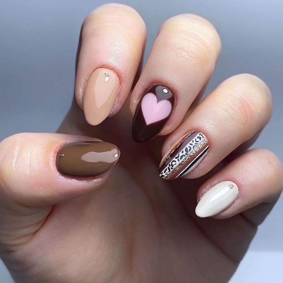 40+ Cool Brown Nail Designs To Try In Fall The Glossychic Brown