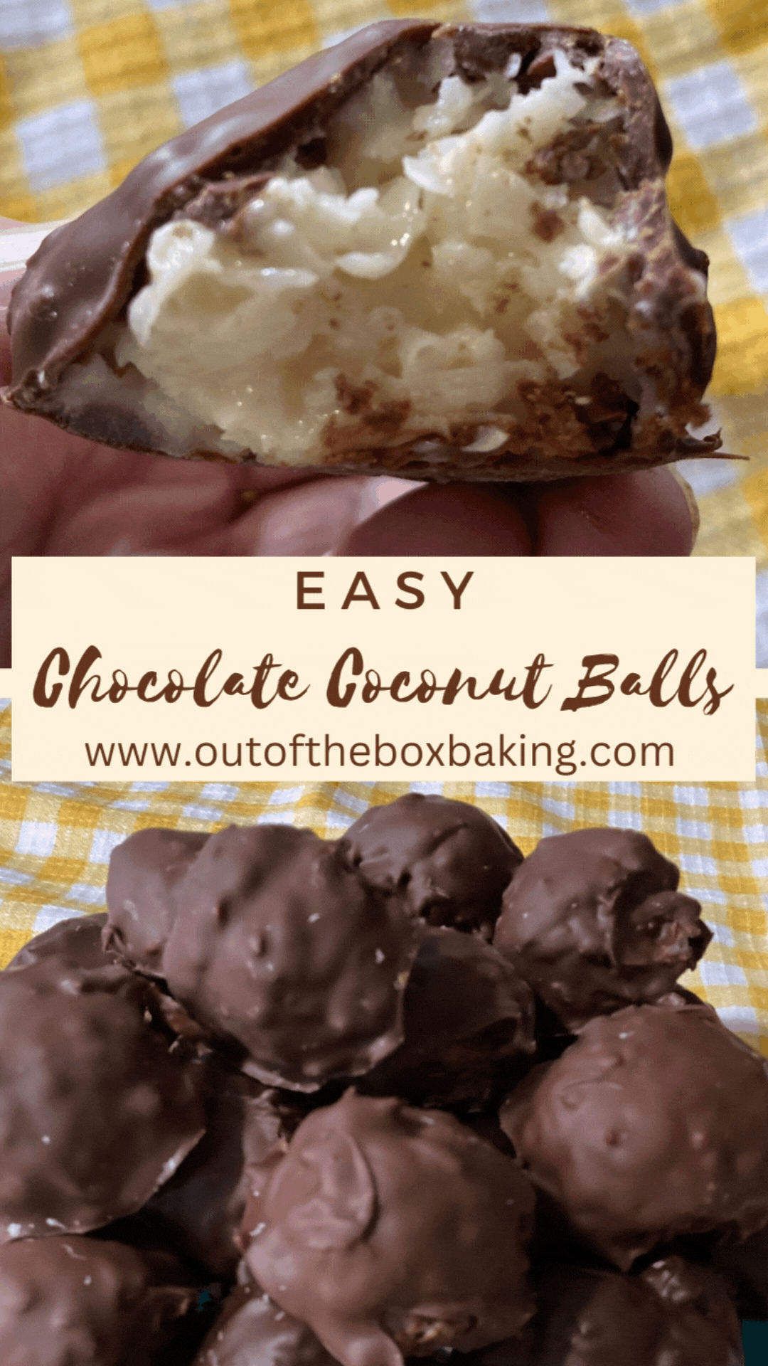 chocolate covered dessert balls are being held by someone