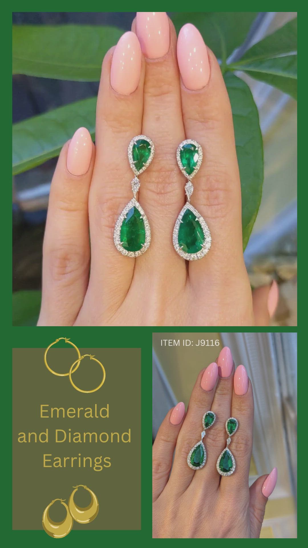 Visit our website via the link in the bio for more emeralds and emerald jewelry! #cuteearrings #earringsidea #coolearrings #earjewelry #earringsjewelry