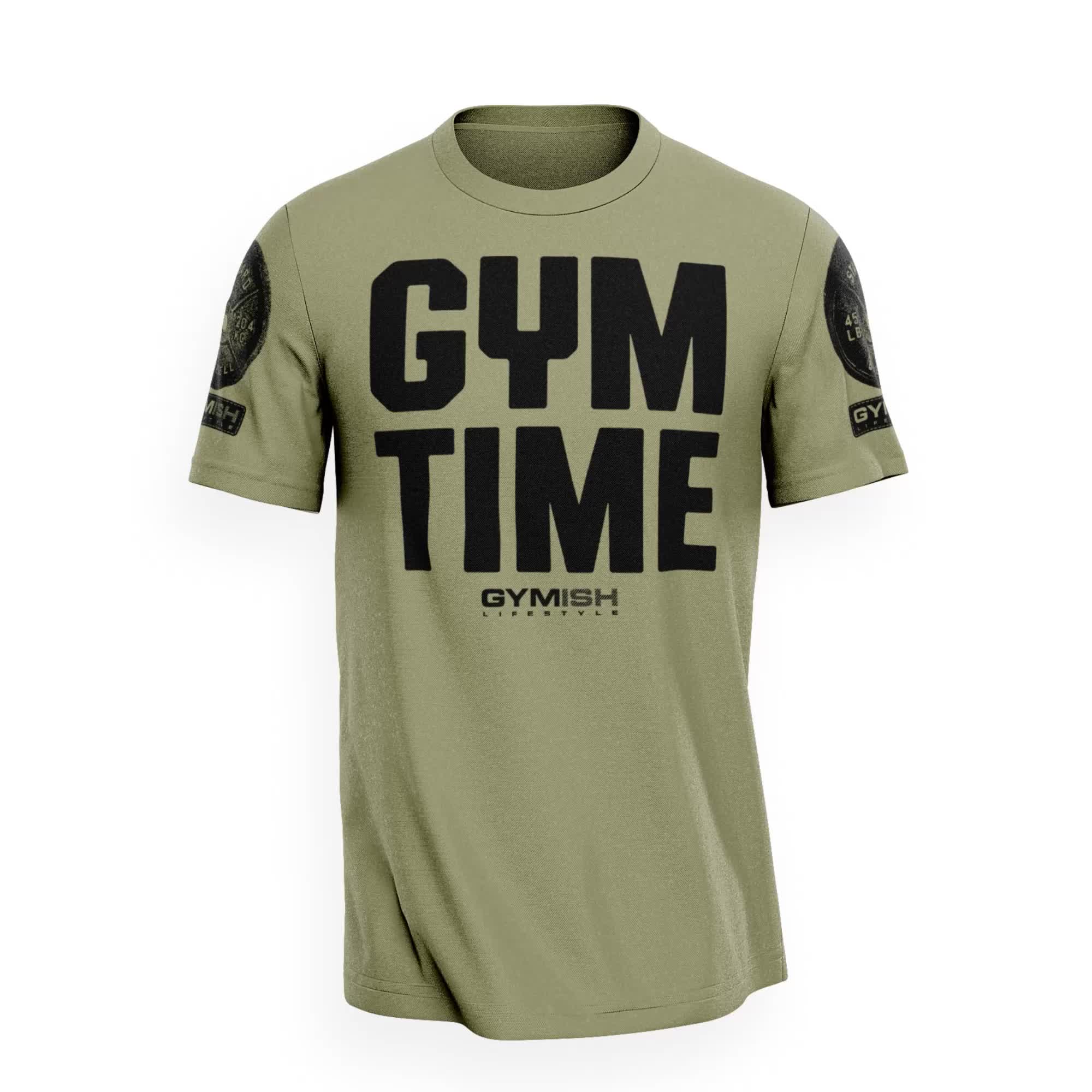 This contains: 019. Gym Time - I'll Be Back Workout T-Shirt | Gymish Lifestyle