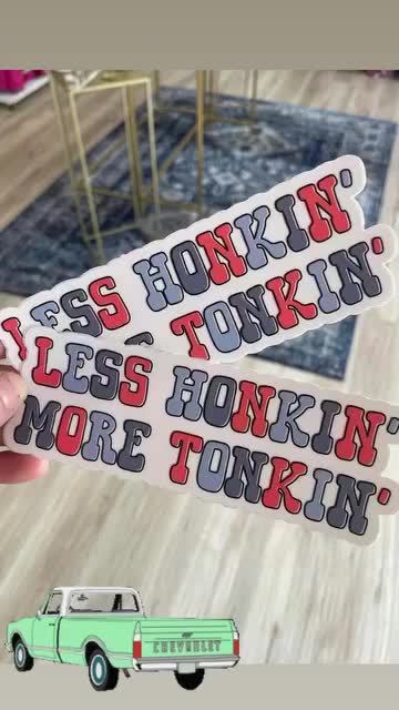 Perfect for honky-tonk enthusiasts, these vinyl stickers are ready to jazz up your drinkware, laptops, notebooks, and more! Get ready to two-step into style and show off your love for the honky-tonk life! #HonkyTonk #CountryMusic #VinylStickers #EnvyStylzBoutique #CountryStyle #SouthernCharm #HonkinAndTonkin