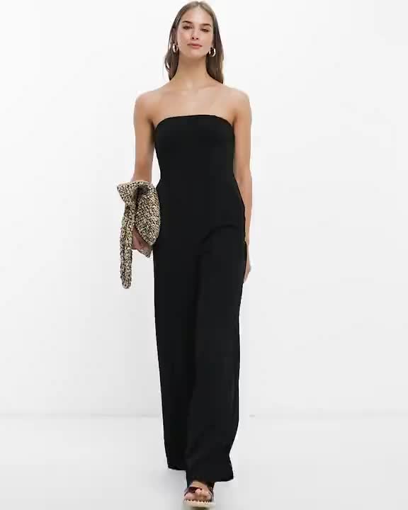 Jumpsuits & Rompers by River Island That effortless look Bandeau style Side pockets Straight leg Regular fit