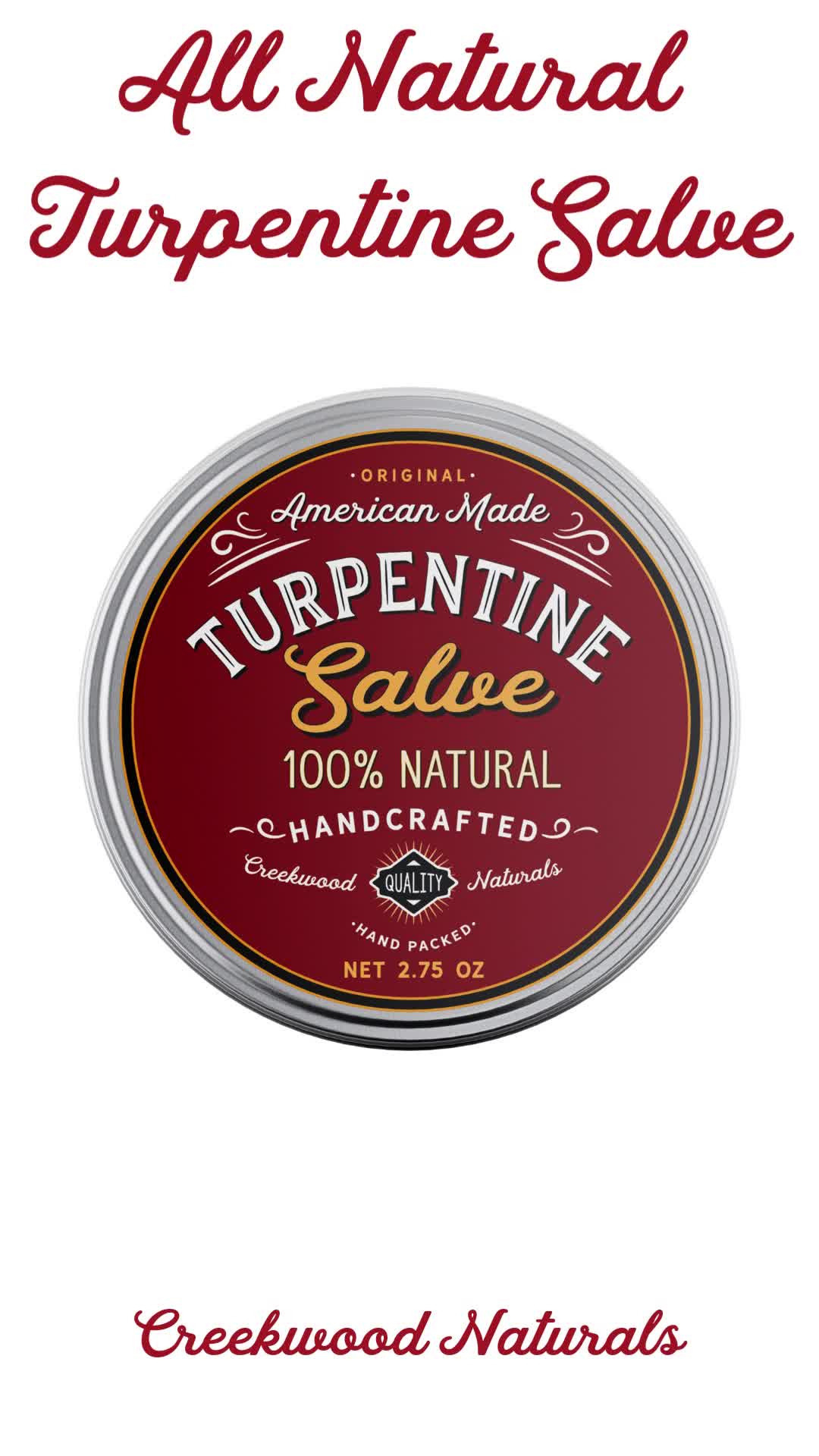 This contains: Turpentine Salve Natural Balm For Skin Health Moisture