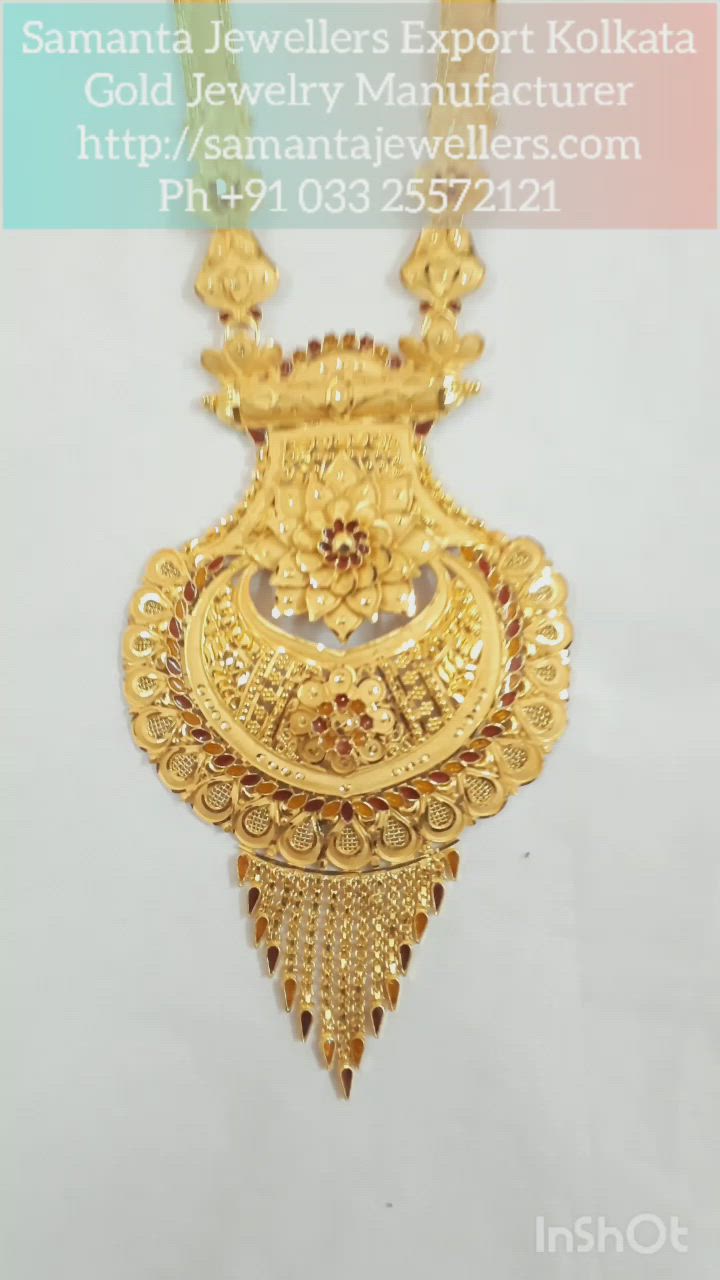 This contains: #gold #ranihaar #sitahaar #longset #bridaljewelery #916 #goldjewelery