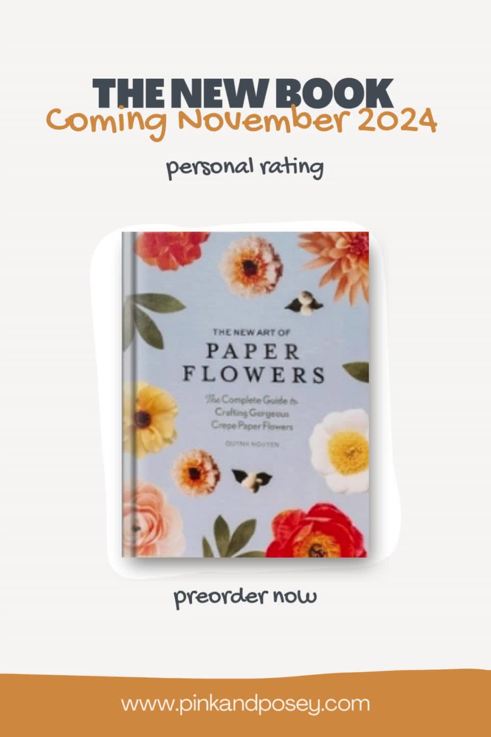 This may contain: the new book coming november 2012 is called paper flowers, and it's available for purchase