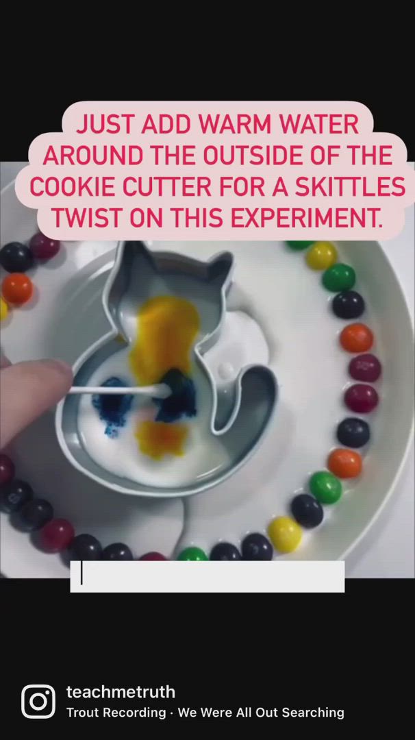 This may contain: someone is trying to put gummy bears in the bowl on top of their plate