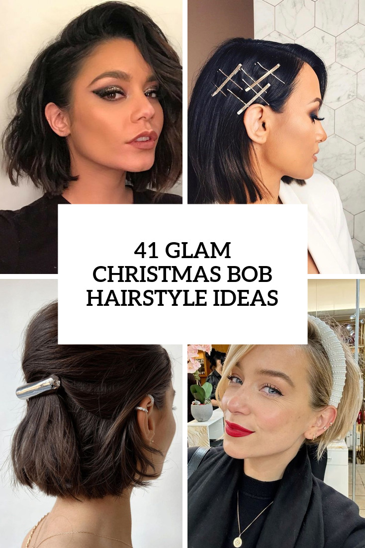 41 Glam Christmas Bob Hairstyle Ideas