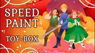 SPEEDPAINT - Book Cover for TOY-BOX by Nora Cayetano