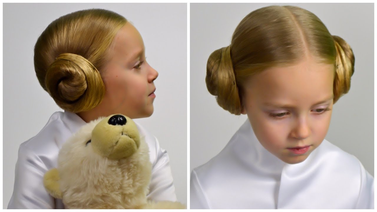 Princess Leia Hair Tutorial (STAR WARS) Leia Side Buns Star Wars