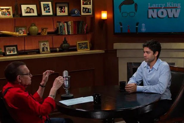 Entourage star Adrian Grenier appears on "Larry King Now" (Clay Pritchard)