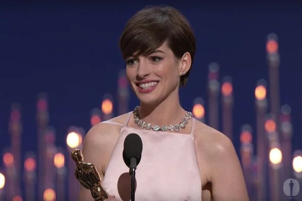 Anne Hathaway Oscar unhappy