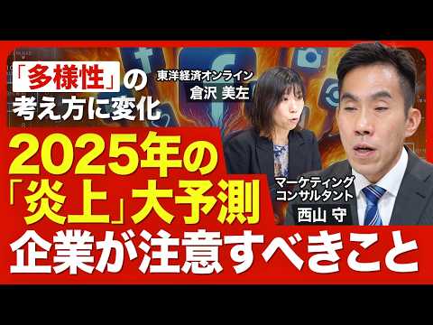 【企業の炎上事件簿】小林製薬、花王、マクドナルド、しまむらグループ／ジェンダー・多様性にまつわる炎上に変化／取り下げる・取り下げないの基準／「こたつ記事」の罪／2025年の炎上予測【ニュース解説】