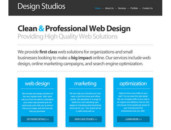 Code a Clean Business Website Design