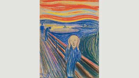 The Scream 1895/Edvard Munch In 2012 the 1895 pastel-on-cardboard version fetched almost $120 million (£75 million) at Sotheby’s in New York (Credit: The Scream 1895/Edvard Munch)