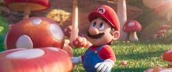 Mario (voiced by Chris Pratt) in The Super Mario Bros. Movie, from Nintendo and Illumination.