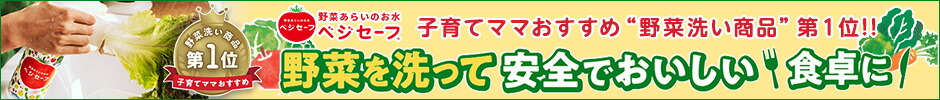 野菜を洗うお水！『ベジセーフ』キッチン用 除菌スプレー ノンアルコール 食器 食品 消臭 農薬除去