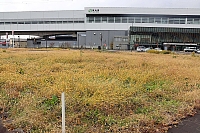 空き地のままの北陸新幹線飯山駅前の市有地