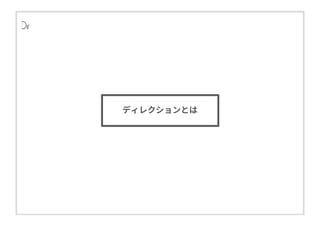 ディレクションとは
ディレクションとは
 