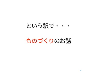 という訳で・・・

ものづくりのお話



           6
 