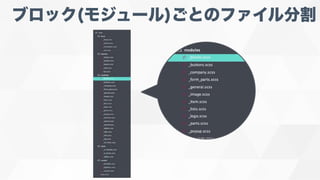 ブロック(モジュール)ごとのファイル分割
 