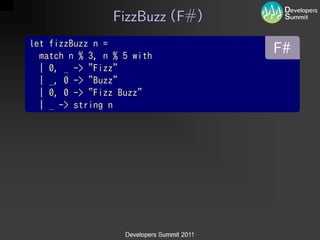 FizzBuzz F#
 