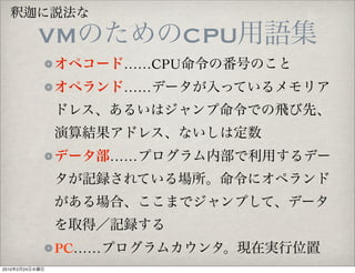 VM              CPU
                        ……CPU
                        ……



                       ……




                PC……
2010   2   24
 