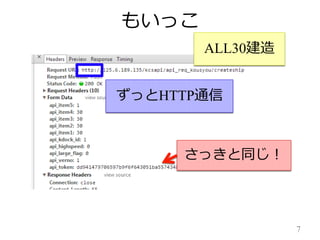 もいっこ
ALL30建造

ずっとHTTP通信

さっきと同じ！

7

 