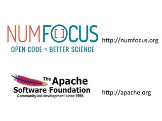 hQp://numfocus.org	
hQp://apache.org	
 