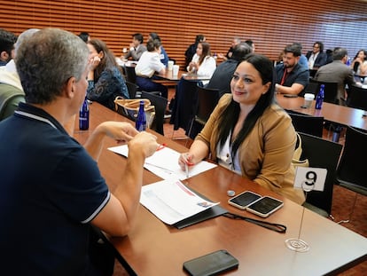 Una de las emprendedoras latinas que participó en el Latino Business Action Network.