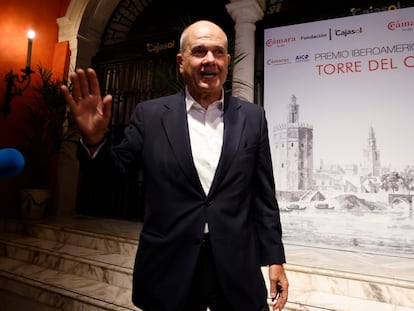 En la imagen Manuel Chaves en un acto en Sevilla, en septiembre de 2023.