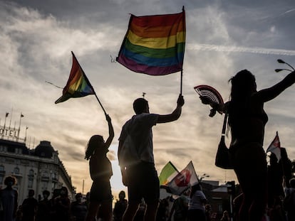 Manifestación del Orgullo LGTBI en Madrid en 2021.