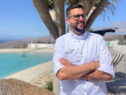 Santiago Falcón, chef del restaurante César Lanzarote. Imagen proporcionada por el cocinero.