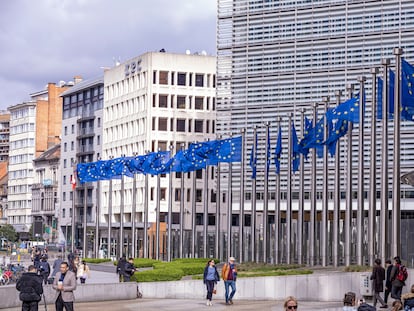 Fachada de la Comisión Europea, en Bruselas.