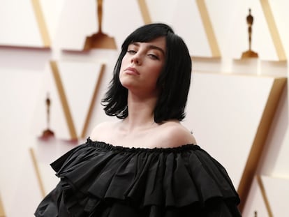 Billie Eilish, en la gala de los Oscar de 2022, el pasado 28 de marzo.