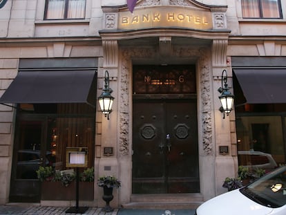 Exterior del Bank Hotel, en Estocolmo.