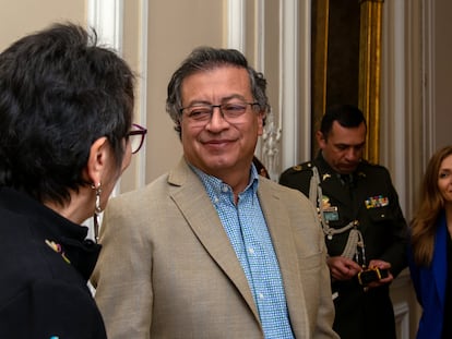 El presidente Gustavo Petro en la Casa de Nariño, el 17 de septiembre en Bogotá (Colombia).