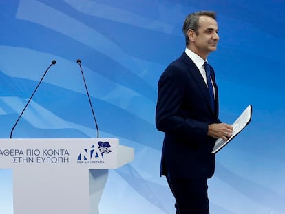 El primer ministro griego, Kyriakos Mitsotakis, a principios de junio en Atenas.