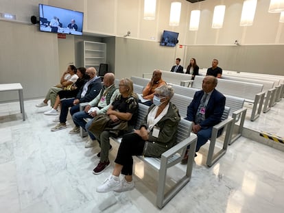 El clan de Los Charlines, durante el juicio en la Audiencia Nacional por blanqueo de las ganancias obtenidas del narcotráfico en Galicia desde 2003 a 2010.