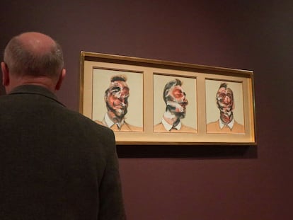 Una sala de la exposición dedicada a los retratos de Francis Bacon en la National Portrait Gallery de Londres.