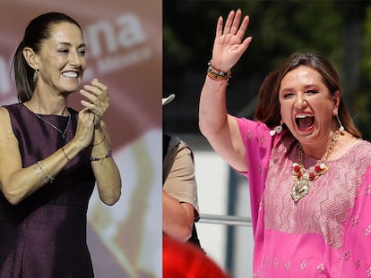 Claudia Sheinbaum y Xóchitl Gálvez.