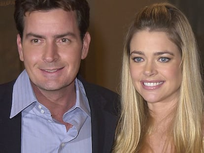 Charlie Sheen y Denise Richards.