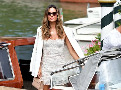 Alessandra Ambrosio, en Venecia, este miércoles 31 de agosto.