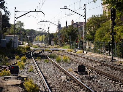 Un tramo de la línea R3 de Rodalies, en una imagen de archivo.