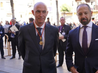 Juan Manuel Badenas (a la izquierda) y  José Vicente Gosálbez, en una imagen de archivo.